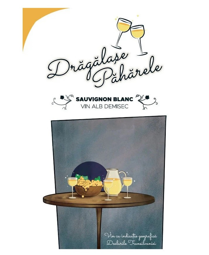 Jidvei Dragalase Paharele Sauv Blanc DS 10L