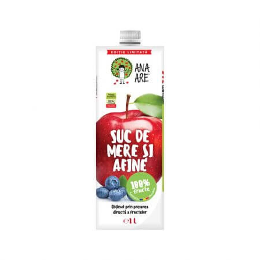 Suc de Mere & Afine 100% Natural Ana Are 1L