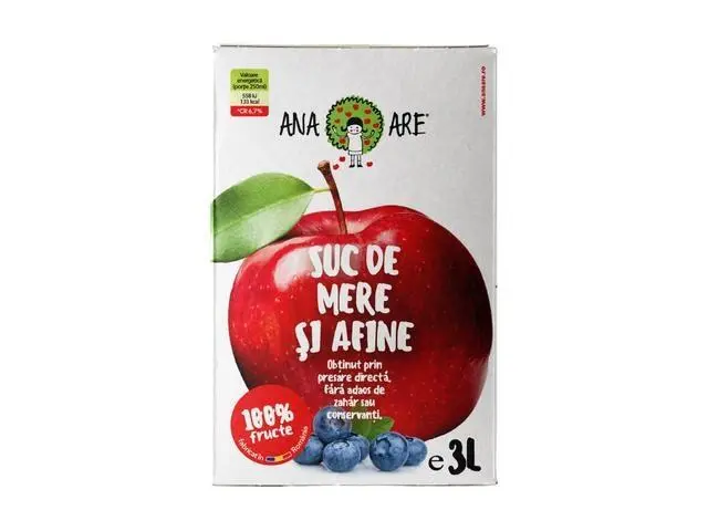 Suc de Mere & Afine100% Natural Ana Are 3l
